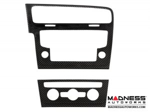 Volkswagen Golf Mk7 - Carbon Fiber - Interior Console Trim Kit 